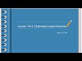 Estimating Liquid Volumes and Units