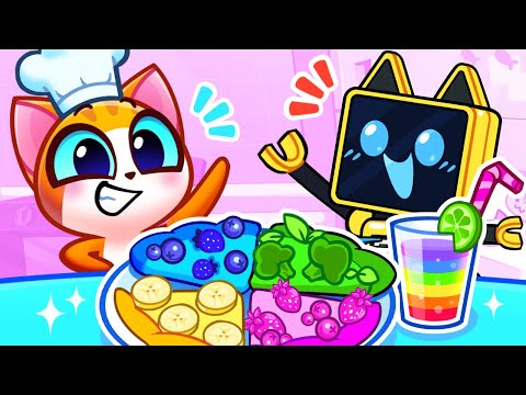 🤖 Robot Restaurant 🛒 Grocery Store Shopping + More Animated Family Stories 😻 Purr-Purr