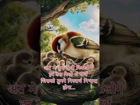 अंत में हर उसे रिश्ते में दो से निकलोगे तुम जिस रिश्ते को तुमने निस्वार्थ निभाया होगा