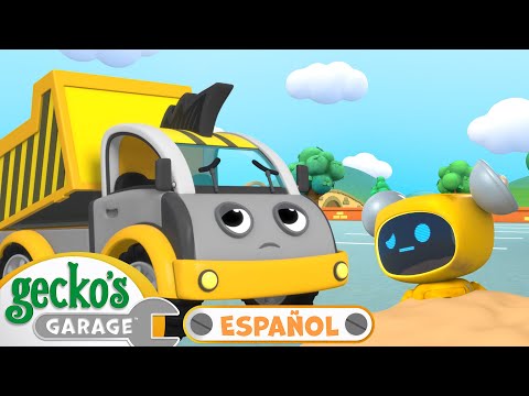 Amarillo está lleno de arena 🏖️ | 🐸 Garaje de Gecko | Carros para niños | Videos educativos