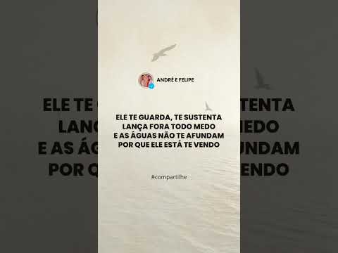 As águas não te afundam porque Jesus está te vendo! 🙌🏻🔥#andreefelipe #olhaEle