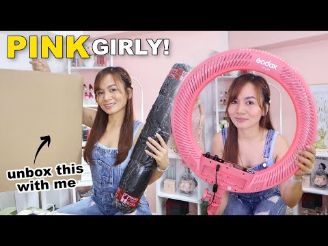 PINK Ring Light Unboxing & Review 🎀 JG Superstore