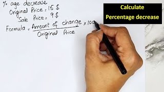 How to Calculate Percentage decrease