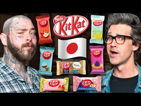 Guess The Japanese Kit Kat Flavor ft. Post Malone