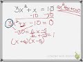 Factoring and Solving Quadratic Equations