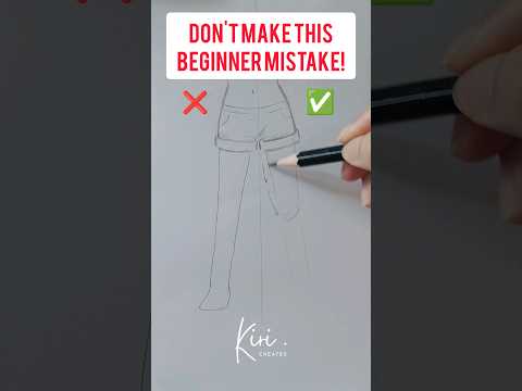 DON'T make this beginner mistake! How to draw slim anime leg #howtodrawanime #animetutorial