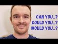 Understanding 'Can', 'Could', and 'Would'