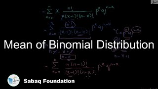 Mean of Binomial Distribution
