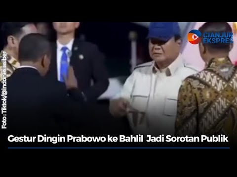 Gestur Dingin Prabowo ke Bahlil Jadi Sorotan Publik