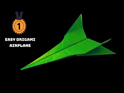 Origami Paper Airplane Airforce- EASY Tutorial!