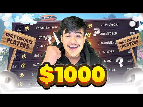 1 KILL = 1000 RS 🤑- ESPORTS PLAYERS ONLY ROOM