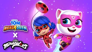 Ouch! Epic Ladybug Crashes 🙈🐞⚡ Talking Tom Hero Dash x Miraculous Ladybug