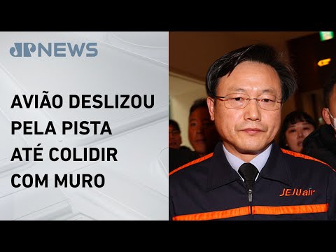 CEO da Jeju Air é proibido de deixar a Coreia do Sul após acidente aéreo