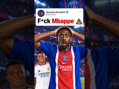 Ousmane Dembele is furious after what Mbappe just did 😳