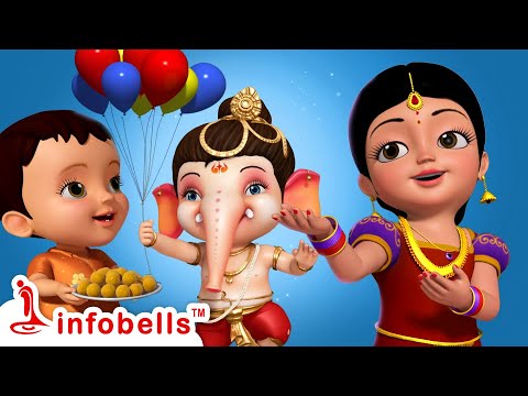 जय गणेश जय गणेश जी आ आ आओ - Little Ganesha | Hindi Rhymes for Children | Infobells #hindirhymes