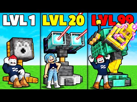 LEVEL 1 MINECRAFT BASIS gegen LEVEL 20 MINECRAFT BASIS gegen LEVEL 99 MINECRAFT BASIS! (Roblox)