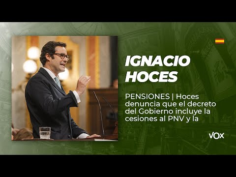 Hoces denuncia que el decreto del Gobierno incluye la cesiones al PNV y la inmigración ilegal