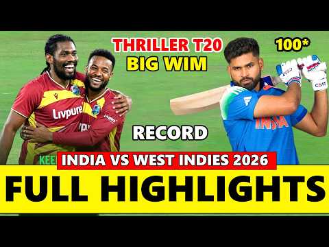 <strong>India</strong> vs West Indies T20 Full Match Highlights <strong>2026</strong>