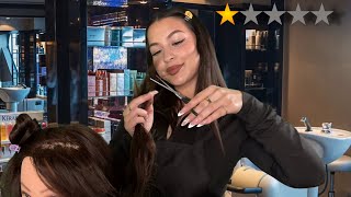 ASMR Haircut at a 1 Star salon (but she’s SO nice and you’re too shy🥹)