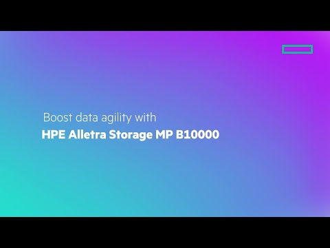 Boost data agility with HPE Alletra Storage MP B10000