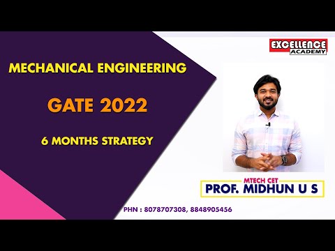GATE 2022  | MECHANICAL ENGINEERING – SUCCESS STRATEGY |COMPETITIVE EXAM TRAINING EXCELLENCE ACADEMY