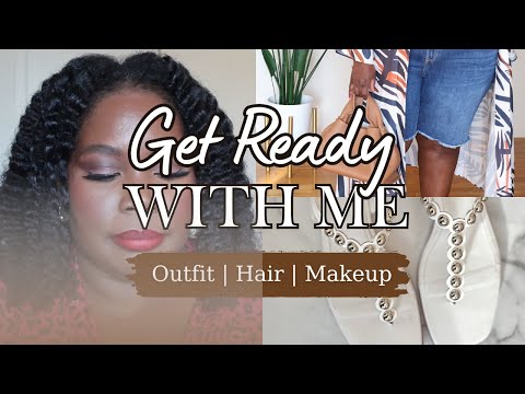 A Full Get Ready With Me | Plus Size Summer Outfit | Makeup & Hair