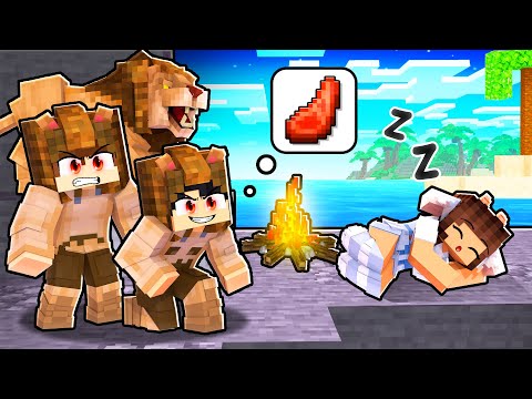 Uma OVELHA na ILHA de LEÕES no Minecraft ◂Miika▸