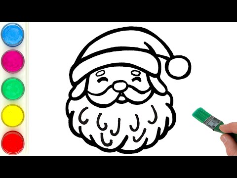 Santa Claus Christmas Picture Drawing, Painting, Coloring for Kids and Toddlers