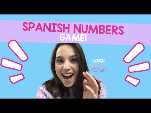 Spanish Numbers Game Template