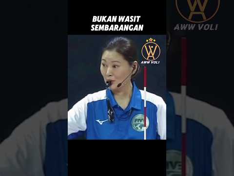 Ini Dia Wasit yang sempat bercanda sama Mega #volleyball #megawatihangestri #volikorea #redsparks