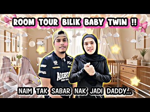 ROOM TOUR BABY TWIN! COUNTING DAYS!