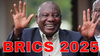 Charming S. Africa President Ramaphosa Jokes before taking off for #BRICS Summit in Brazil