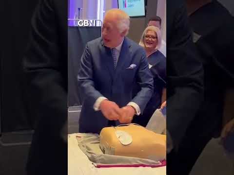 🚨 King Charles showcases his CPR skills during a visit to the Royal College of Nursing #gbnews