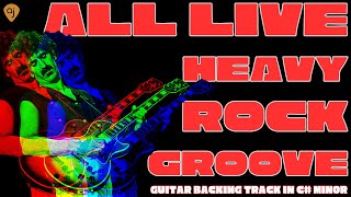 All-Live Heavy Rock Groove • Zappa-Style Muffin Man Jam in C# Minor (139 BPM)