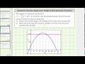 Projectile Motion and Quadratic Equations