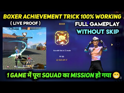 Boxer Achievement In Free Fire Easy Trick | Boxer Achievement Kaise Complete Karen | Ace With Fists