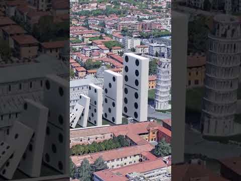 🍕 I fixed the Leaning Tower Of Pisa with Big Domino