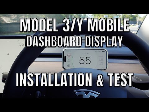 2023 Tesla Model Y Model 3 Mobile Dashboard Instrument Cluster Display