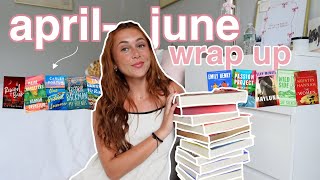 the 25 books i read in april-june 📚🌷 (dnfs, 5 stars, disappointments, + more)