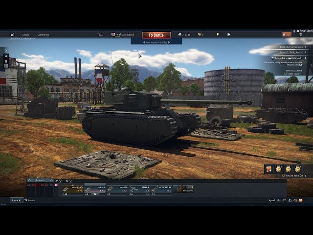 War Thunder French Tank Sim