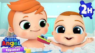 Bebé Juan aprende a bañarse 😶‍🌫️🧼🛁| Canciones Infantiles con Bebé Juan🎵| Little Angel Español