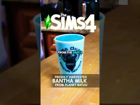 I Made Blue Milk From The Sims 4 Exactly How It’s Made In-Game!  #TheSims4 #TheSims #shorts