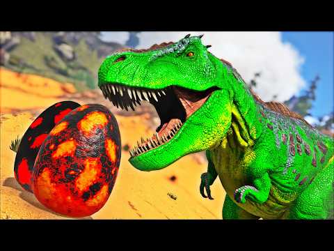 O PAI TIRANOSSAURO VERDE QUER SEUS BEBÊS DINOSSAURO REX DE VOLTA A TODO CUSTO! ARK 100 DIAS