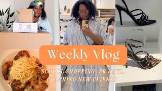 VLOG: School Shopping, Sephora & PR Haul, My First Client Coaching Call