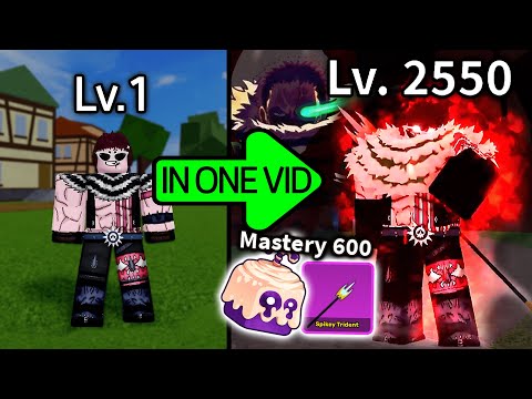 Noob To Max Level As Katakuri in One Video! [Blox Fruits]