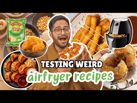 TESTING *WEIRD* AIRFRYER RECIPES 😱 JALEBI, MOMOS, GOLGAPPE & MORE...WHAT DID I LIKE ??