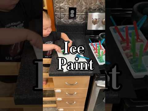 Ice Paint with a Toddler