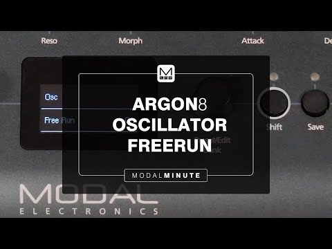 Modal Minute – ARGON8 V3 Oscillator Freerun