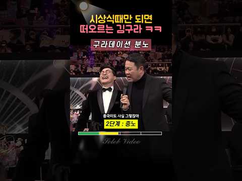 시상식에 사이다 일침날리는 김구라