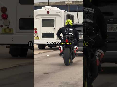 Angry driver meets rider in Florida 😤 #motorcycle #angry #florida #shorts